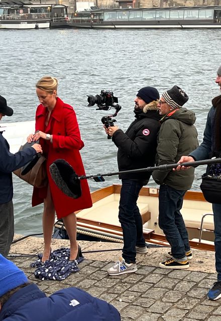 tournage m6 l homme de nos vies sur la seine